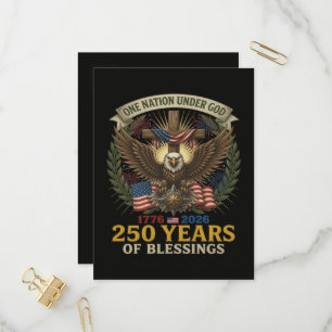 Postal De Invitación Una Nación Bajo Dios 250 Años