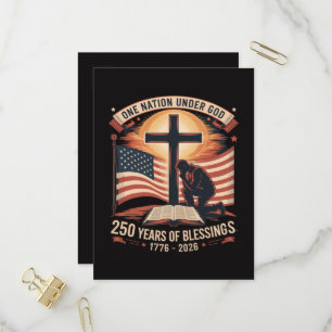 Postal De Invitación Una Nación Bajo Dios 250 Años