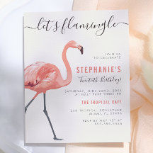Vamos a Flamingle | Fiesta de Cumpleaños Moderna d