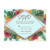 Verano Tropical Pineapple deja Floral RSVP