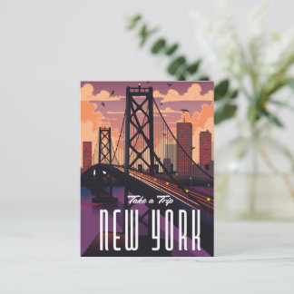 Postal De Invitación Viajar a Nueva York