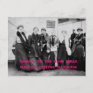 Postal De Invitación Viaje de la vintage mujer