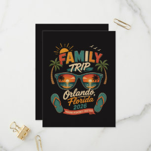 Postal De Invitación Viaje Familiar Orlando Florida 2026