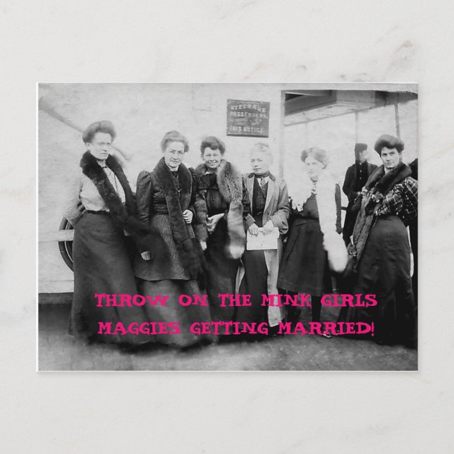 Postal De Invitación Viajes de mujeres ventilado (Anverso)