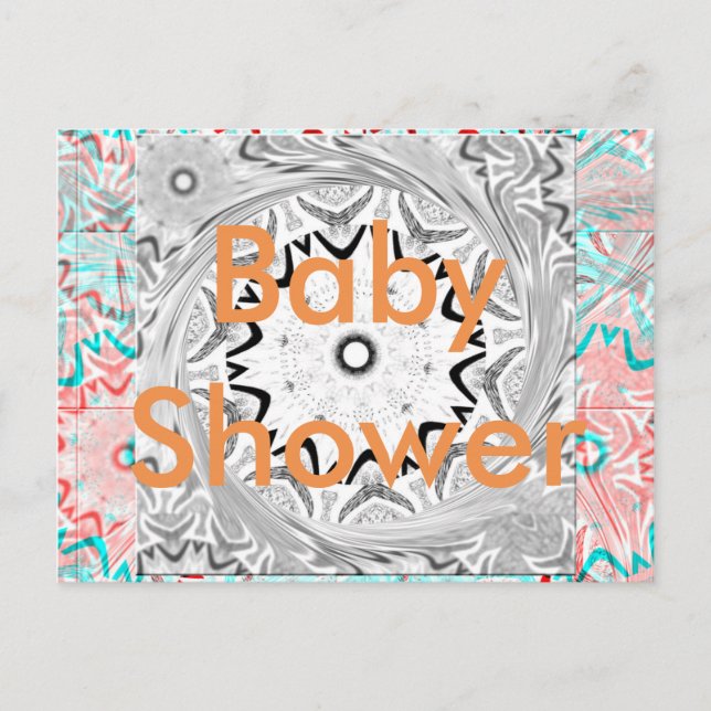 Postal De Invitación Vibrante cultura africana: Una fusión rosa y cian (Anverso)