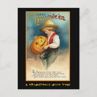 Postal De Invitación Vintage Halloween Party Invitado Con Sangriento Te