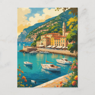 Postal De Invitación Vintage Portofino Genova Italia