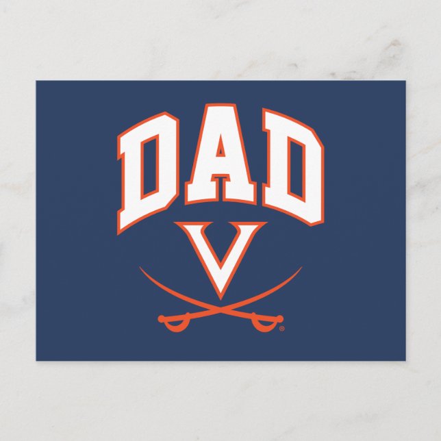 Postal De Invitación Virginia Cavaliers Dad (Anverso)