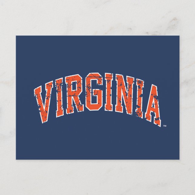 Postal De Invitación Virginia Wordmark Distorsionado (Anverso)