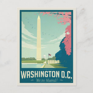 Postal De Invitación Washington, D.C.   Nos hemos mudado