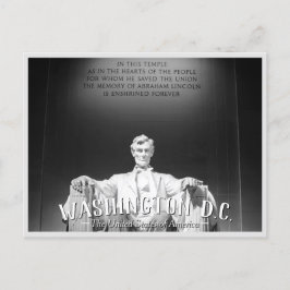 Postal De Invitación Washington, D.C. - Postcarta de la estatua de Abra