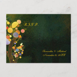 Postal De Invitación Whimsical Tree Wedding RSVP