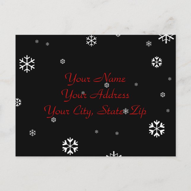 Postal De Invitación Winter Wedding RSVP (Anverso)