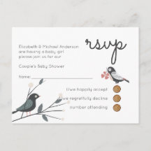 Woodland Forest Animals Parejas BABY SHOWER