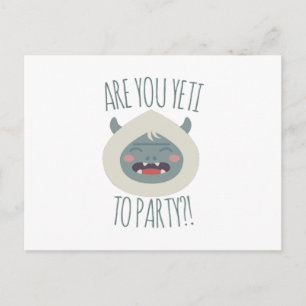 Postal De Invitación Yeti To Fiesta