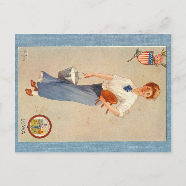 Postal de Iowa, Feria Estatal de 1907 (Anverso)