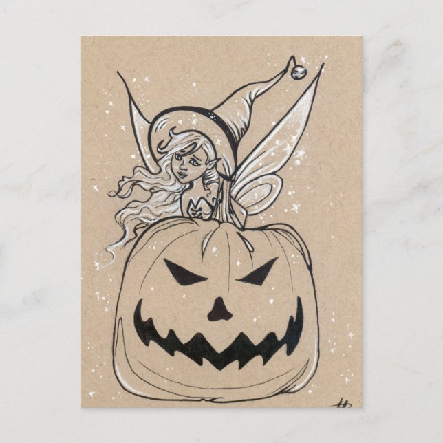 Postal de Jackolatern Fairy Halloween (Anverso)