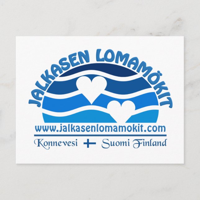 Postal de Jalkasen Lomamökit (Anverso)