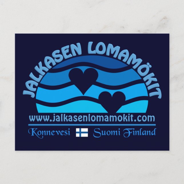 Postal de Jalkasen Lomamökit (Anverso)