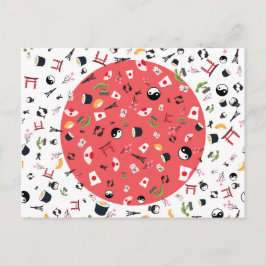 Postal de Japón - la tierra del sol naciente