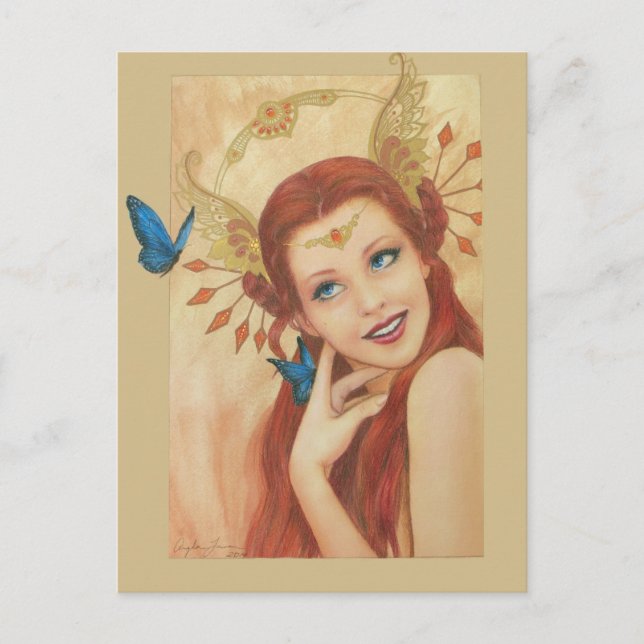 Postal de Jardín de Cosas Alas (Anverso)