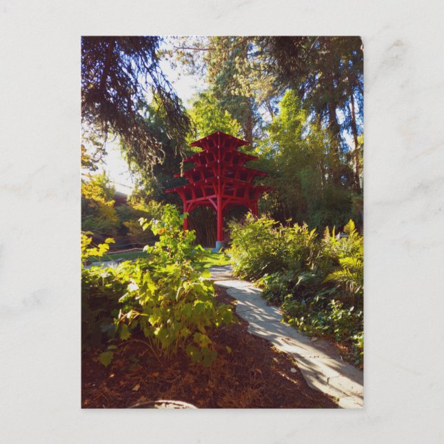 postal de jardín zen (Anverso)