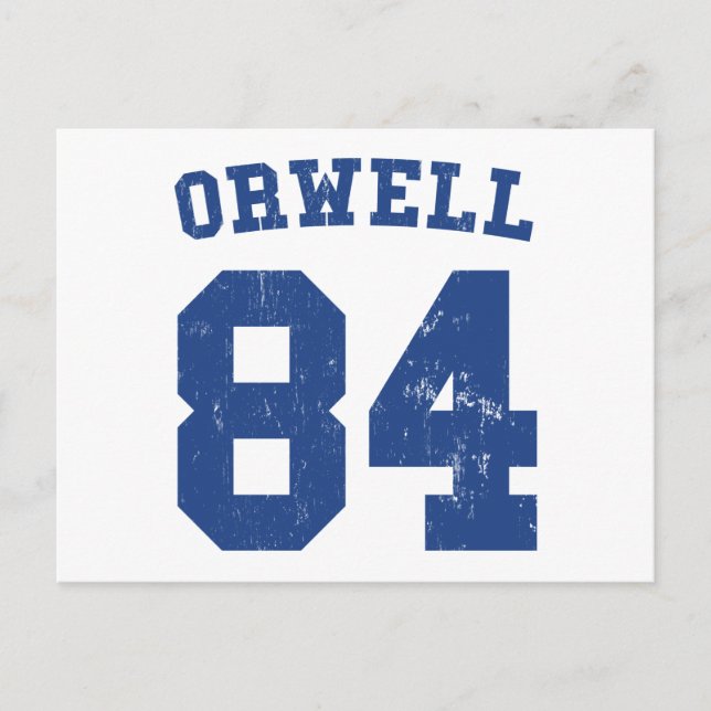 Postal de Jersey de George Orwell 1984 (Anverso)