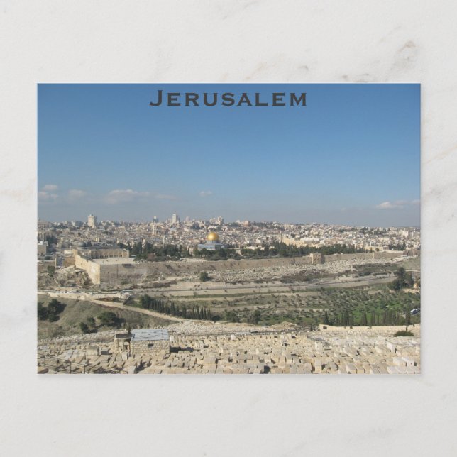 postal de Jerusalén (Anverso)