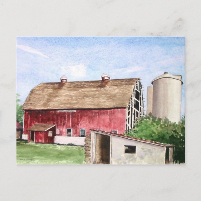 postal de John Trescher Barn (Anverso)