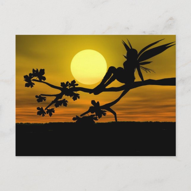 postal de juego de hadas (Anverso)