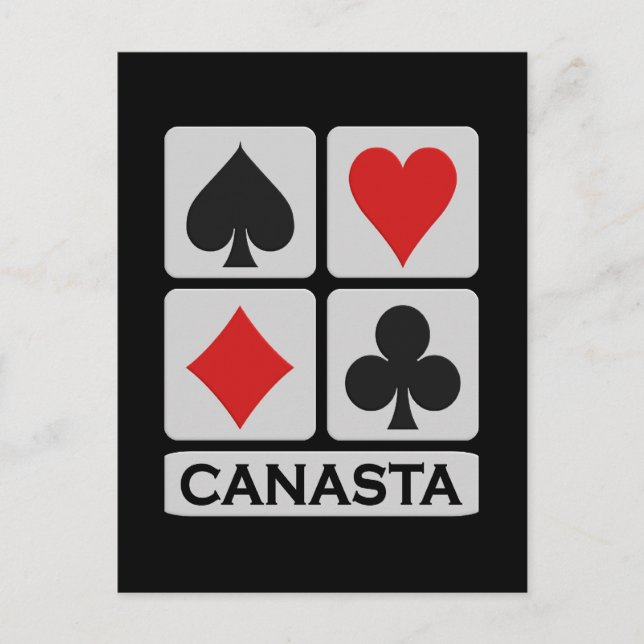 Postal de jugador de Canasta (Anverso)