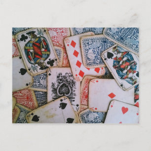 Postal de "Jugar Tarjetas"