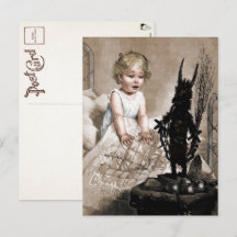 Postal de juguete Vintage Krampus