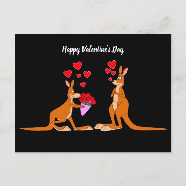 Postal de Kangaroos, El día de San Valentín animad (Anverso)
