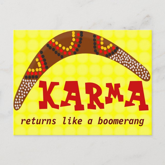 postal de Karma (Anverso)