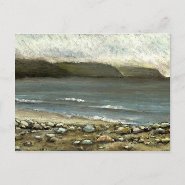 postal de Keel Strand, isla de Achill (Anverso)