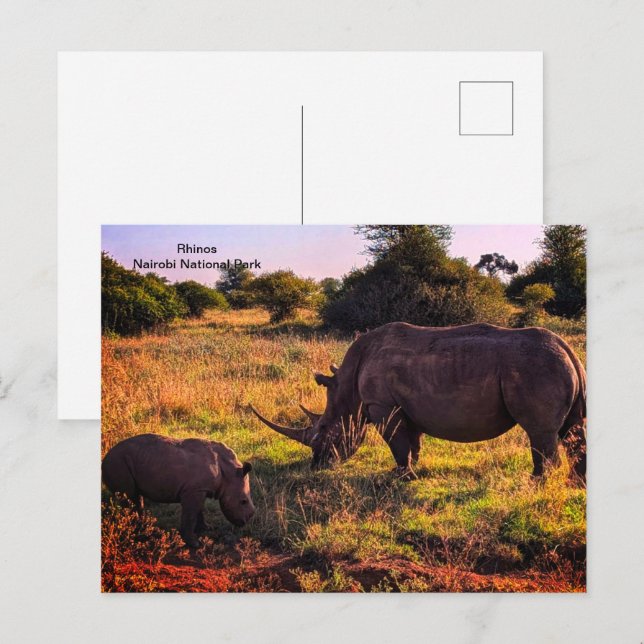 Postal de Kenia (Anverso / Reverso)