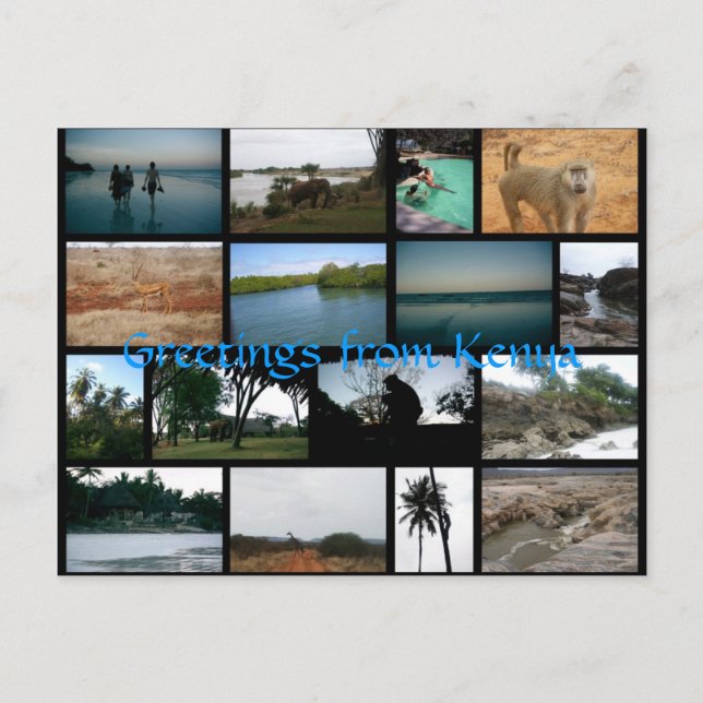 Postal de Kenia (Anverso)