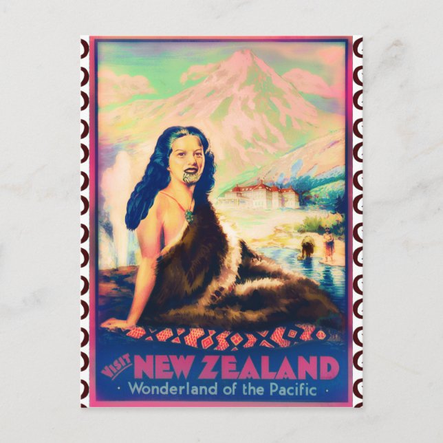 Postal de Kiwiana vintage (Anverso)