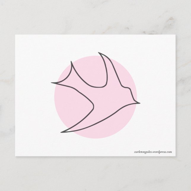 Postal de Knightingales (rosa) (Anverso)