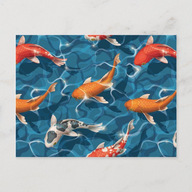 postal de Koi Carp (Anverso)