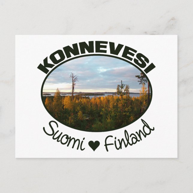 postal de Konnevesi (Anverso)
