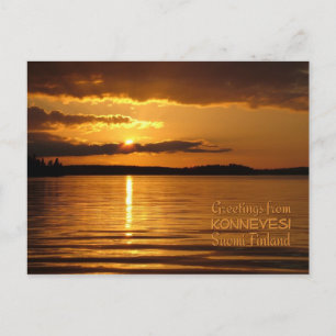 postal de Konnevesi Sunset