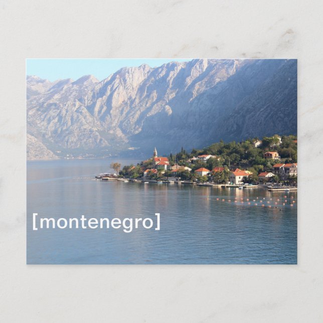 postal de Kotor, Montenegro (Anverso)