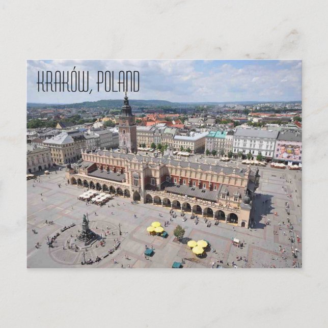 Postal de Kraków Polonia (Anverso)