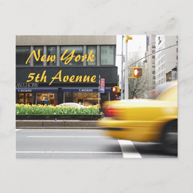 Postal de la 5ª Avenida de Nueva York (Anverso)