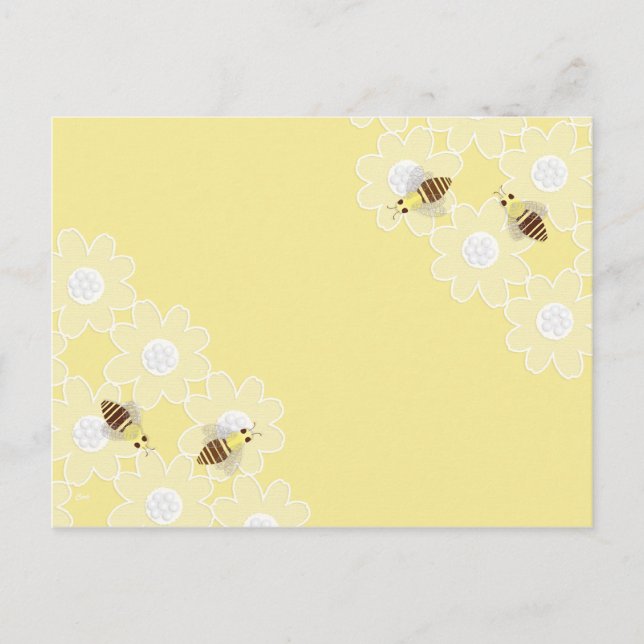 Postal de la abeja de la miel (Anverso)