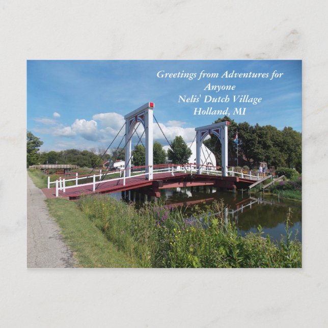 Postal de la aldea holandesa AFA Nelis (Anverso)