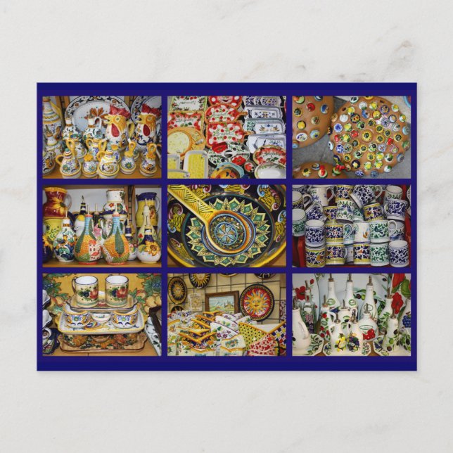Postal de la alfarería italiana (Anverso)