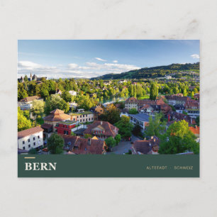 Postal de la Antigua Ciudad de Berna sobre el Aare
